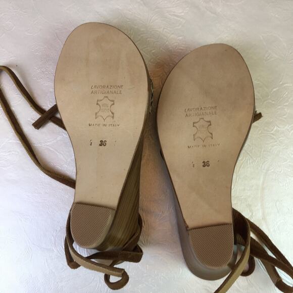 Cornetti Tropea Wedge Cheetah Print Sandals 36 - Picture 11 of 16